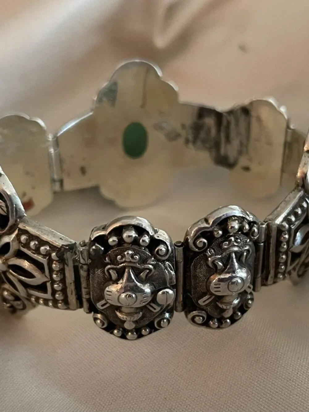 Vintage Sterling Silver Edwardian Bracelet 7